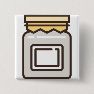 Badge Carré 5 Cm bocal