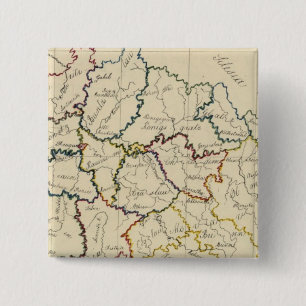 Badge Carré 5 Cm Bohême, Moravie, Silésie autrichienne