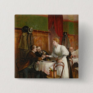 Badge Carré 5 Cm Boire de leur santé