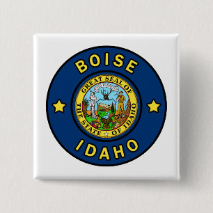 Badge Carré 5 Cm Boise Idaho