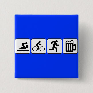 Badge Carré 5 Cm Boisson de course de vélo de bain