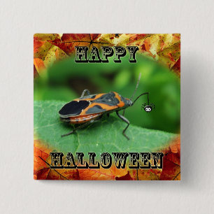 Badge Carré 5 Cm Boîte d'Halloween Elder Bug Coordonner les élément