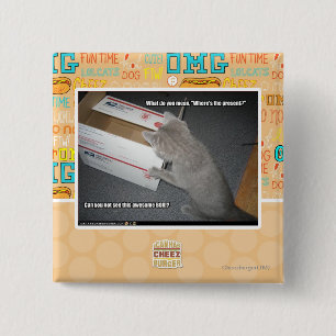 Badge Carré 5 Cm Boîte impressionnante