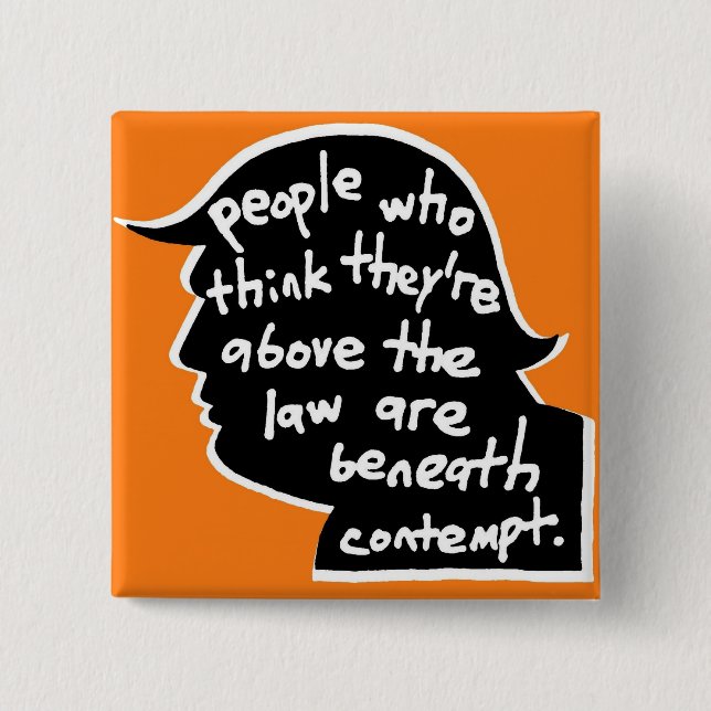 Badge Carré 5 Cm Bombastus Au-Dessus Du Bouton Droit (Devant)