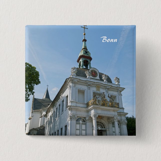 Badge Carré 5 Cm Bonn (Devant)