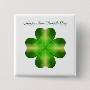 Badge Carré 5 Cm Bonne Saint Patrick's Day
