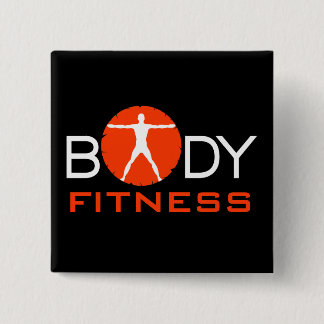 Badge Carré 5 Cm Bonté corporelle Fitness Vitruvian Homme Carré Bou