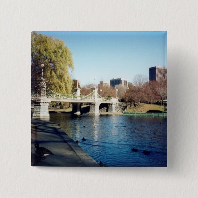 Badge Carré 5 Cm boston commun (Devant)
