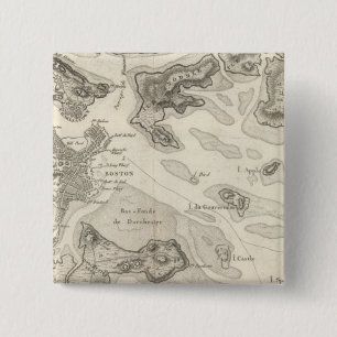 Badge Carré 5 Cm Boston et ses environs