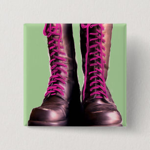 Badge Carré 5 Cm Bottes de Bink