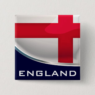 Badge Carré 5 Cm Bouclier d'Angleterre
