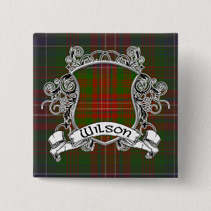 Badge Carré 5 Cm Bouclier de tartan de Wilson