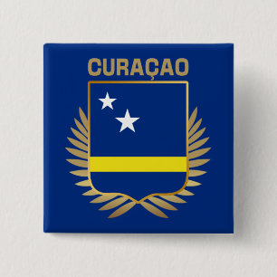 Badge Carré 5 Cm Bouclier indicateur Curaçao