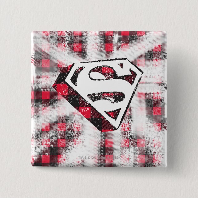 Badge Carré 5 Cm Bouclier S surchargé (Devant)