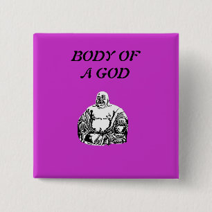 Badge Carré 5 Cm bouddha