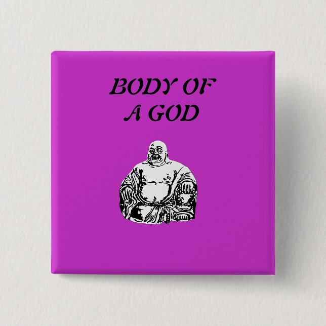 Badge Carré 5 Cm bouddha (Devant)