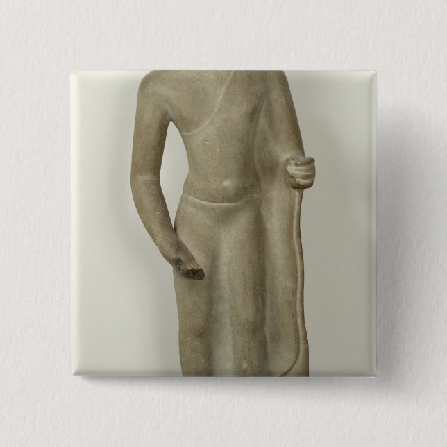 Badge Carré 5 Cm Bouddha debout (Devant)