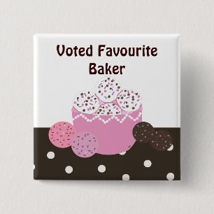 Badge Carré 5 Cm Boulanger préféré