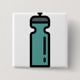 Badge Carré 5 Cm bouteille d'eau