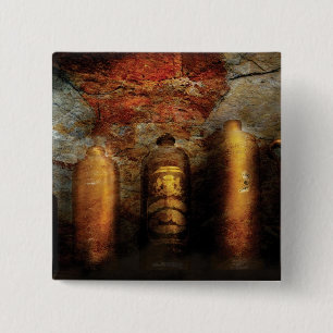 Badge Carré 5 Cm Bouteilles en céramique