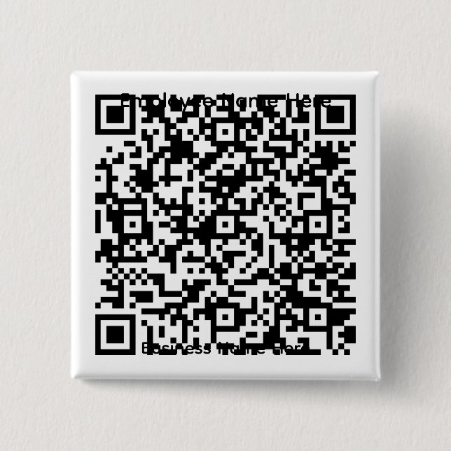 Badge Carré 5 Cm Bouton (Devant)