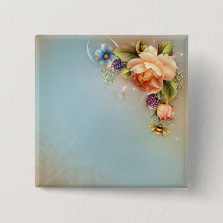 Badge Carré 5 Cm Bouton