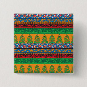 Badge Carré 5 Cm Bouton