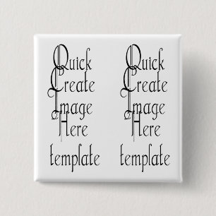 Badge Carré 5 Cm Bouton