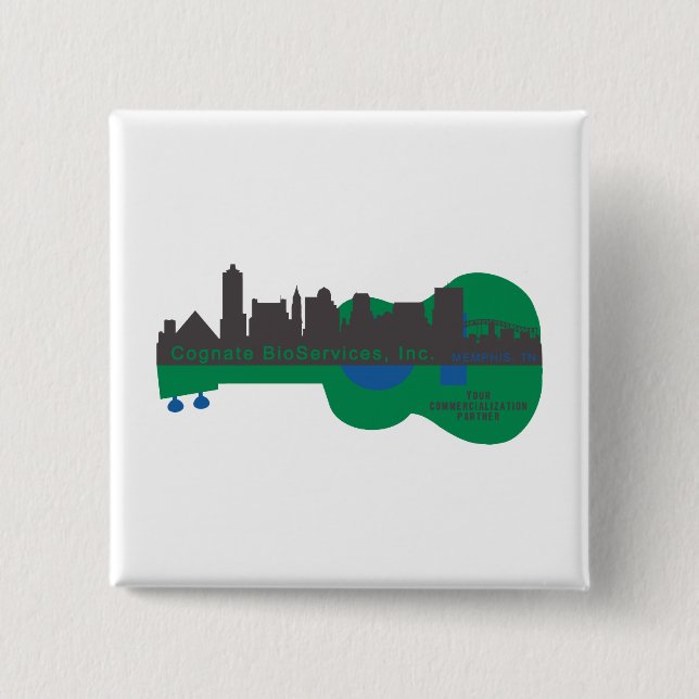 Badge Carré 5 Cm Bouton (Devant)