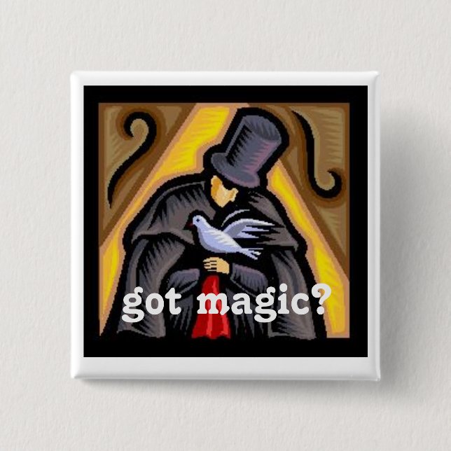 Badge Carré 5 Cm bouton (Devant)