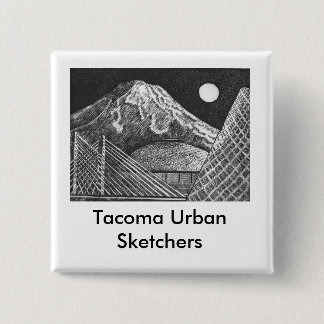 Badge Carré 5 Cm Bouton