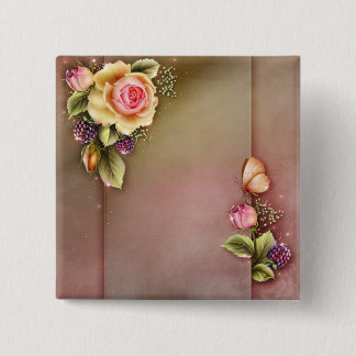 Badge Carré 5 Cm Bouton