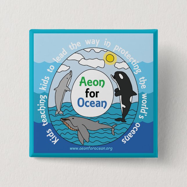 Badge Carré 5 Cm Bouton (Devant)