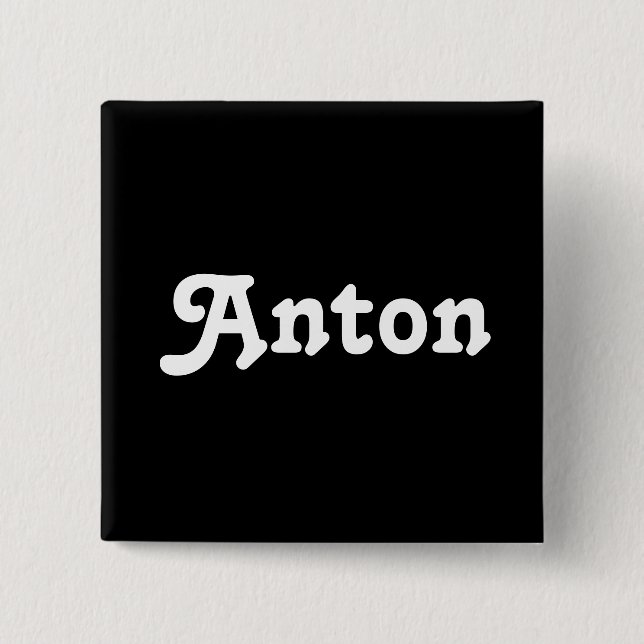 Badge Carré 5 Cm Bouton (Devant)