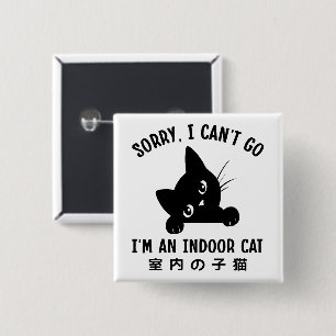 Badge Carré 5 Cm Bouton