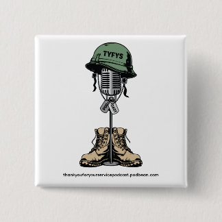 Badge Carré 5 Cm Bouton