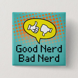 Badge Carré 5 Cm Bouton (2" carré)