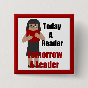 Badge Carré 5 Cm Bouton 2 du lecteur de guide Lover Gal Lover