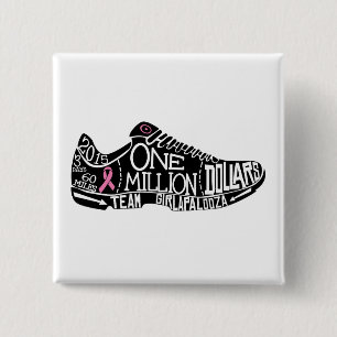 Badge Carré 5 Cm " bouton 2x2 carré