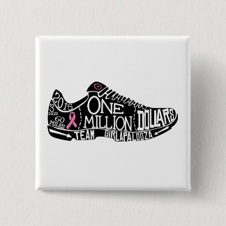 Badge Carré 5 Cm " bouton 2x2 carré