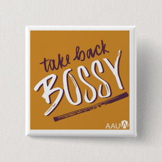 Badge Carré 5 Cm Bouton AAUW