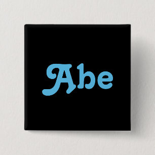 Badge Carré 5 Cm Bouton Abe