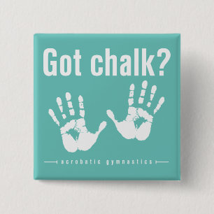 Badge Carré 5 Cm Bouton Acro Chalk