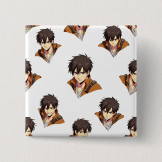 BADGE CARRÉ 5 CM BOUTON ANIME