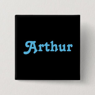Badge Carré 5 Cm Bouton Arthur