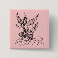 BOUTON ASIATIQUE D'ANGE D'ART