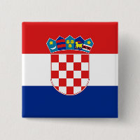 Bouton avec drapeau de Croatie