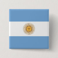 Bouton avec drapeau de l'Argentine