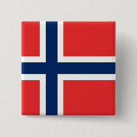 Bouton avec Drapeau de Norvège