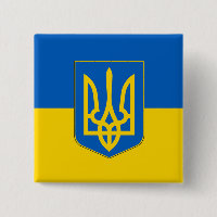 Bouton avec drapeau d'Ukraine